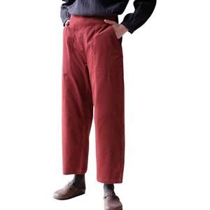 NEW BIBICO anna wide leg trouser pants in rust red